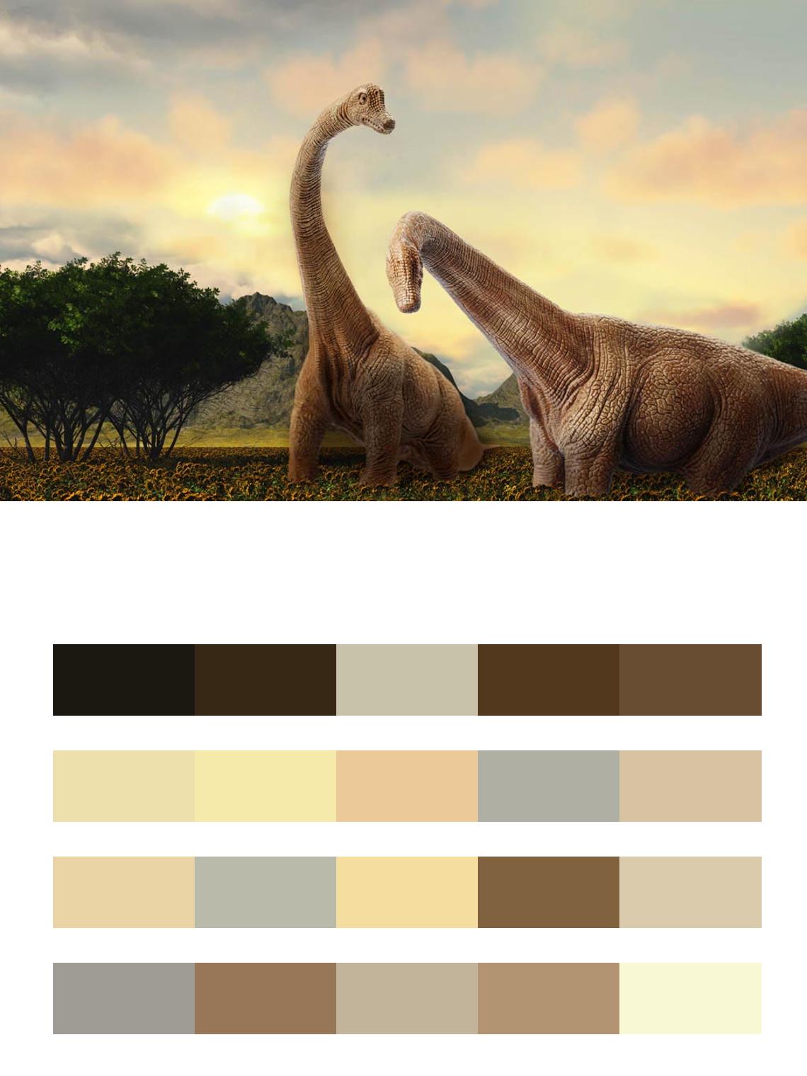Брахиозавр цвета